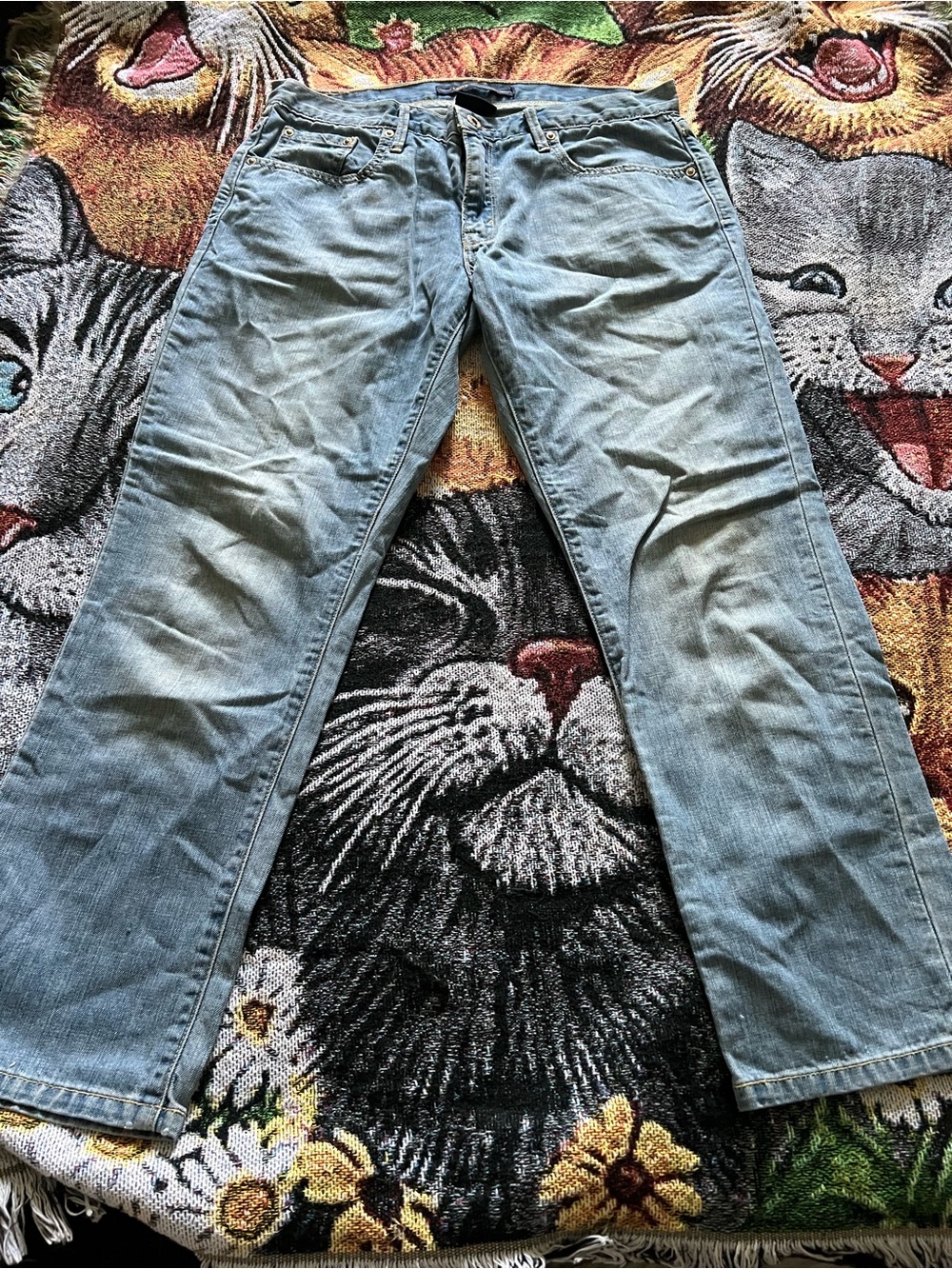 Levi's Light Blue Straight Leg Jeans